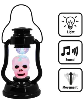 LANTERNE TETE DE MORT BOULE FACETTE  -30.00% appliqué lors de la fi...