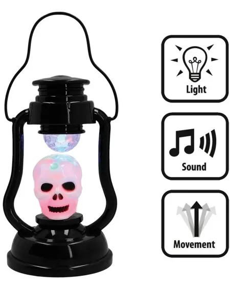 LANTERNE TETE DE MORT BOULE FACETTE  -30.00% appliqué lors de la fi...