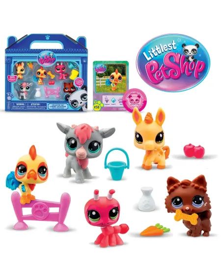LITTLE PET SHOP PACK DE 5 FERME  5 Petshop sur le thème de la ferme...