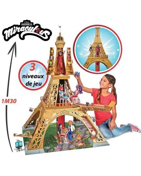 MIRACULOUS PLAYSET TOUR EIFFEL Une tour Eiffel de 130 H cm composée...