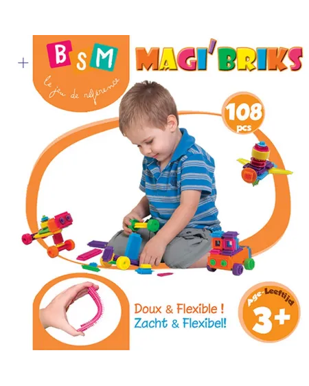 BARIL BLOCS CHARDON 108 PCES  108 pièces à emboîter. BSMED929108 BS...