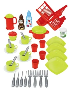 100% CHEF EGOUTTOIR + DINETTE 39PCES  1 égouttoir et 38 pièces de d...