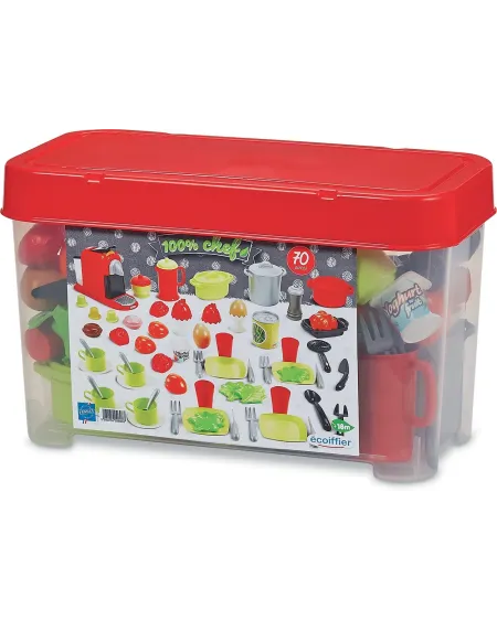 100% CHEF COFFRET DINETTE 70 PCES  70 pièces incluses ECF2698 ECOIF...