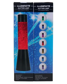 LAMPE GLITTER 32.5CM LEDS 4 COL.  33 H cm. Une lampe relaxante qui ...
