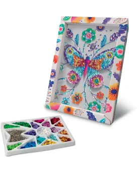 SEQUINS PAPILLON  Place les sequins en respectant le code couleur p...