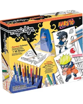MAGIC LIGN COFFRET REPRO MANGA NARUTO  Projette et crée des dessins...