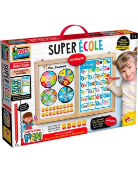 MONTESSORI SUPER ECOLE TABLEAU MAGNETIQU  Tableau en bois à suspend...