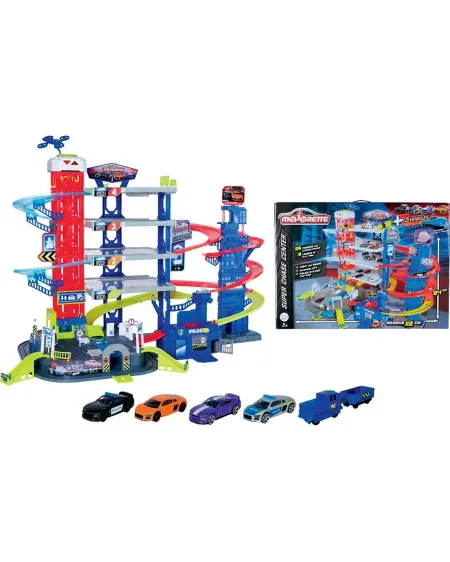 GARAGE SUPER CHASE CENTER + 5 VOITURES  6 niveaux avec ascenseur, c...