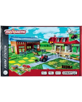 FERME 2 BATIMENTS + VEH. + ANIMAUX  2 bâtiments, 1 tracteur et des ...