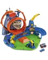 HOT WHEELS MONSTER TRUCKS TREX VOLCANO 2 loopings, 2 lanceurs, 4 vé...