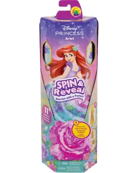 DISNEY PRINCESSE SPIN AND REVEAL ARIEL  Déballe le tube mystérieux ...