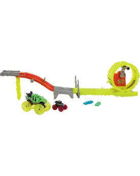 HOT WHEELS MONSTER TRUCK POWER SMASHER 1 Skelesaurus surdimensionné...