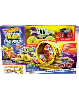 HOT WHEELS MONSTER TRUCK POWER SMASHER 1 Skelesaurus surdimensionné...