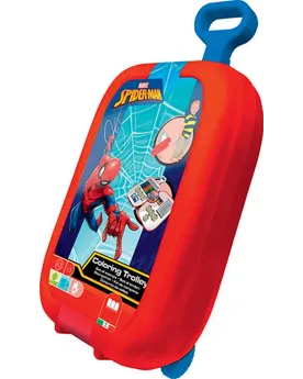 TROLLEY SPIDERMAN MARQUEURS/TAMPONS/CRAY  Contient 7 tampons, 18 fe...