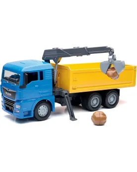 CAMION BENNE + GRUE 1/18  1/18. NWR17306  Âge Minimum: 6A -Âge Maxi...