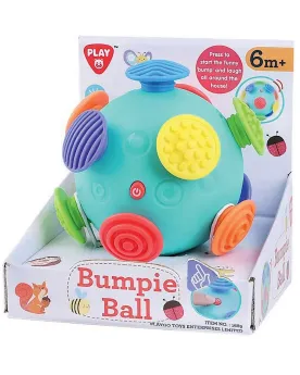 BALLE BUMPIE SONORE 13CM  13 cm. Fait des bruits rigolos en rebondi...