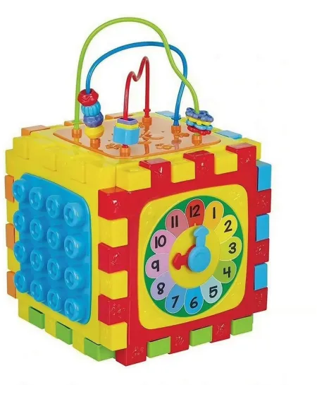 CUBE D'ACTIV 25CM 6EN1  25 cm. 6 faces d'activités pour jouer en cu...