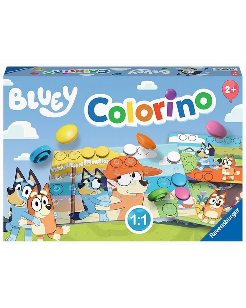 COLORINO BLUEY  Choisis une image colorée et place les gros pions c...