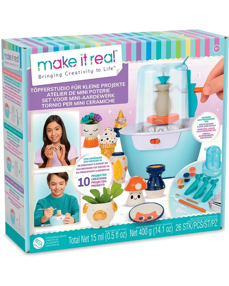 MAKE IT REAL TOUR A POTERIE MINI  Tour de potier mécanique et argil...