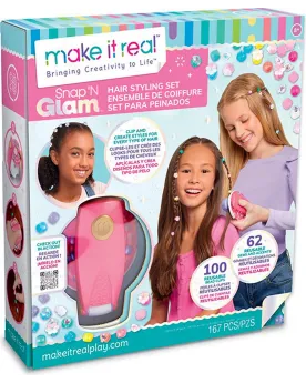 MAKE IT REAL KIT DE PERLES POUR CHEVEUX  Clipse les perles et les g...