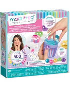 MAKE IT REAL SET DE MANUCURE A PAILLETTE Une manucure qui brille de...