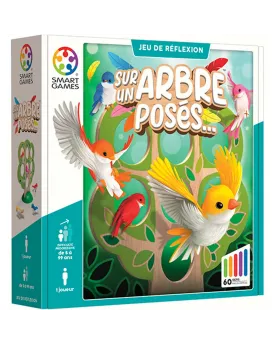 SUR UN ARBRE POSES 60 DEFIS  Posez chaque oiseau de couleur différe...