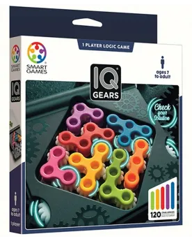 IQ GEARS 120 DEFIS Placez tous les engrenages afin de créer 1 chaîn...