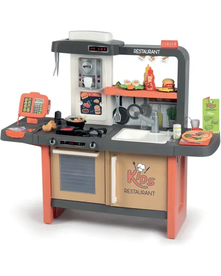 CUISINE KID RESTAURANT 63 ACC. Un côté cuisine avec 4 plaques de cu...