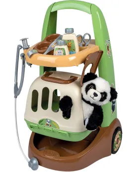 CHARIOT VETERINAIRE PANDA  Soigne le panda en peluche à l'aide des ...