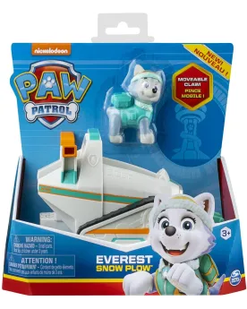 PAW PATROL BASIC VEHICULE EVEREST  Avec 1 figurine à collectionner....