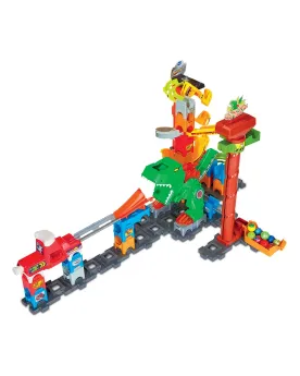 MARBLE RUSH DINO ADVENTURE Construis une piste à billes magnétique ...