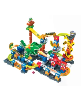 MARBLE RUSH DINO ADVENTURE Construis une piste à billes magnétique ...