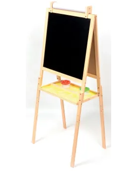 TABLEAU DES ARTISTES DOUBLE FACE MAGN.  En bois. 1 face ardoise et ...