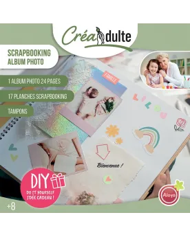 CREADULT SCRAPBOOKING ALBUM PHOTO  1 album photos 24 pages, 17 plan...