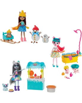 ENCHANTIMALS COFFRET HISTOIRE  1 poupée de 15 cm, des animaux et de...