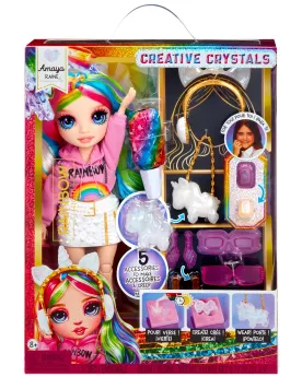 RAINBOW HIGH CRYSTAL FASHION AMAYA  27 cm. Articulée. 1 kit de fabr...