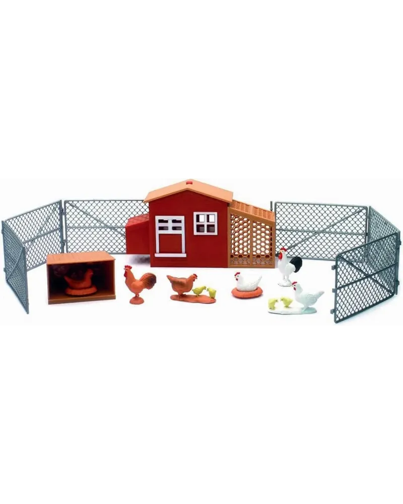 POULAILLER L/S  1 enclos, des poules, 1 coq et des poussins. NWR051...