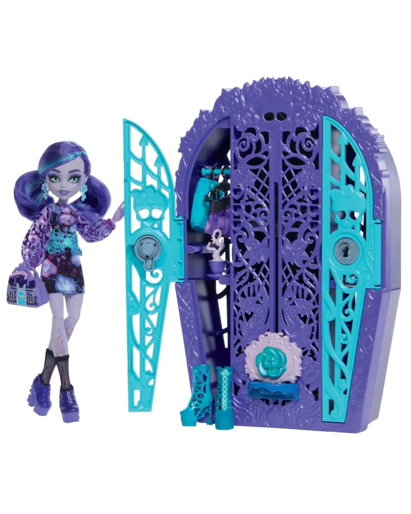 MONSTER HIGH SECRETS TWYLA  Ouvre le dressing et découvre une poupé...