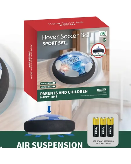 AIR SOCCER LUMINEUX 18CM  18 cm. Ballon de foot sur coussin d'air. ...