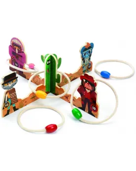 LASSO JEU D'ADRESSE  Un jeu d'adresse dès 4 ans avec 5 anneaux à la...