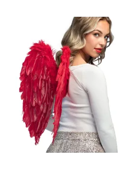 AILES D'ANGES PLIEES ROUGES 50X50CM  -30.00% appliqué lors de la fi...