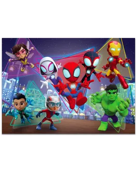 DISNEY PUZZLE MAXIFLOOR 4X48PCES SPIDEY