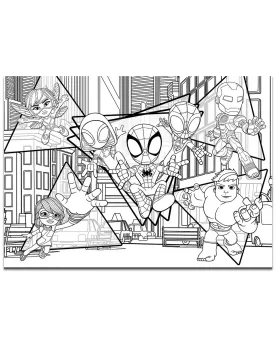 DISNEY PUZZLE MAXIFLOOR 4X48PCES SPIDEY