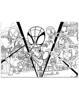 DISNEY PUZZLE MAXIFLOOR 4X48PCES SPIDEY