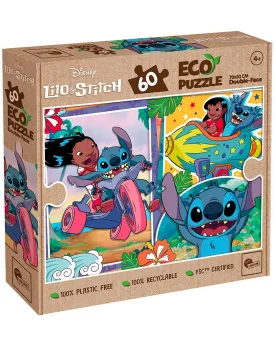 DISNEY ECO-PUZZLE STITCH 60PCS