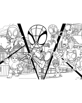 PUZZLE 24 PCES SPIDEY&FRIENDS