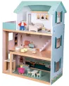 MAISON EN BOIS 3 ETAGES + POUPEES