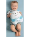 OURSON SQUISH DOUDOU MUSICAL BLEU