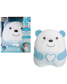 OURSON SQUISH DOUDOU MUSICAL BLEU
