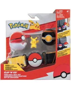 POKEMON CEINTURE + 2 BOULES + PERS.